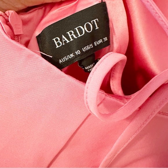 JILLIAN BACK DETAIL MIDI DRESS IN PINK SORBET SIZE 6 SMALL - Picture 6 of 8